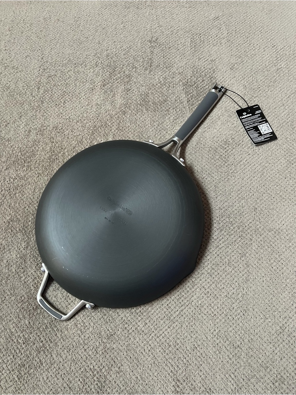 Simply Calphalon 1392 12” Round Nonstick Fry Pan With Handles / Pour Spouts NWT - Picture 3 of 7